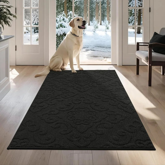 Absorbent Dirt Trapper Door Mat Non Slip Entry Rug Washable