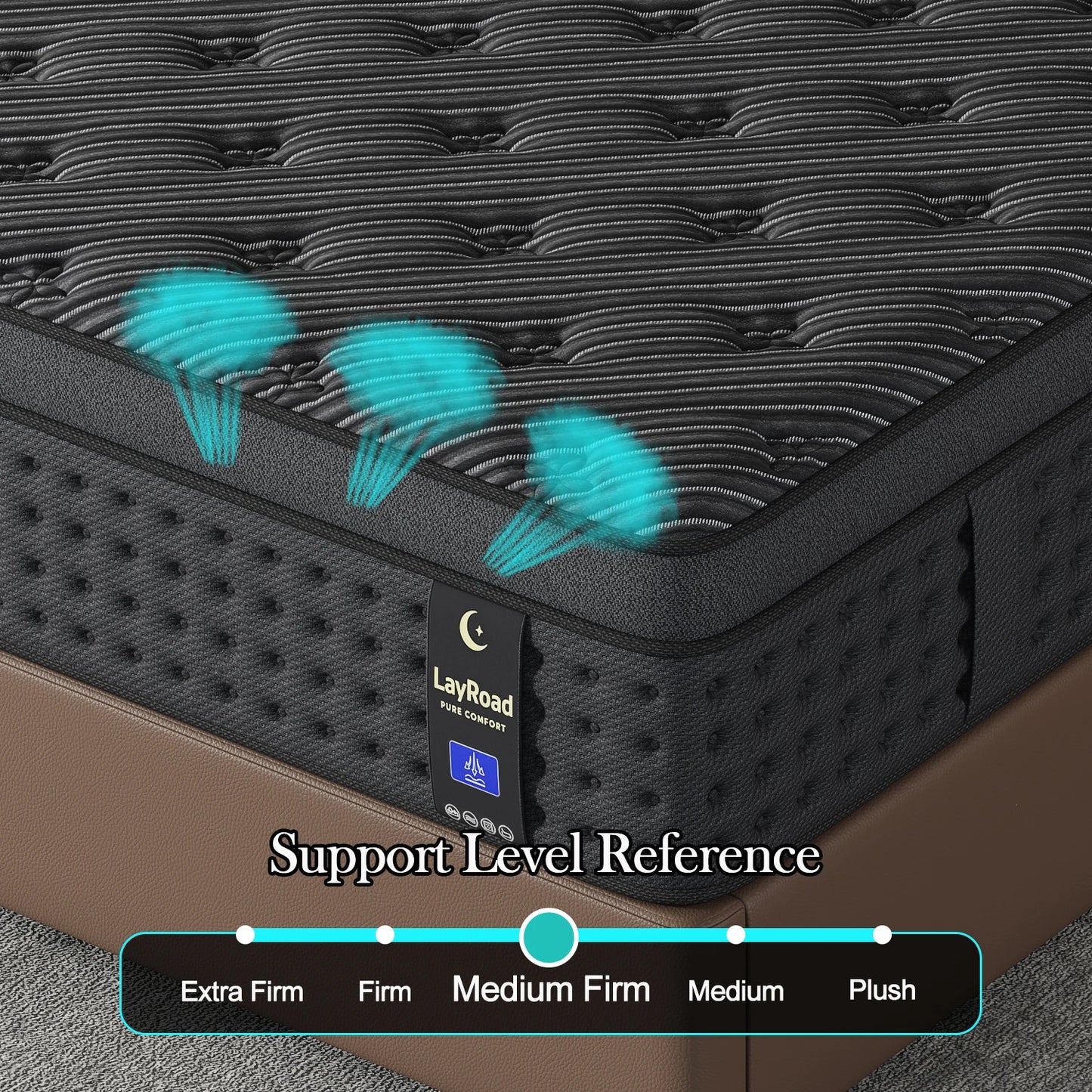 Memory Foam Spring Mattress With Gel And Pocket Springs