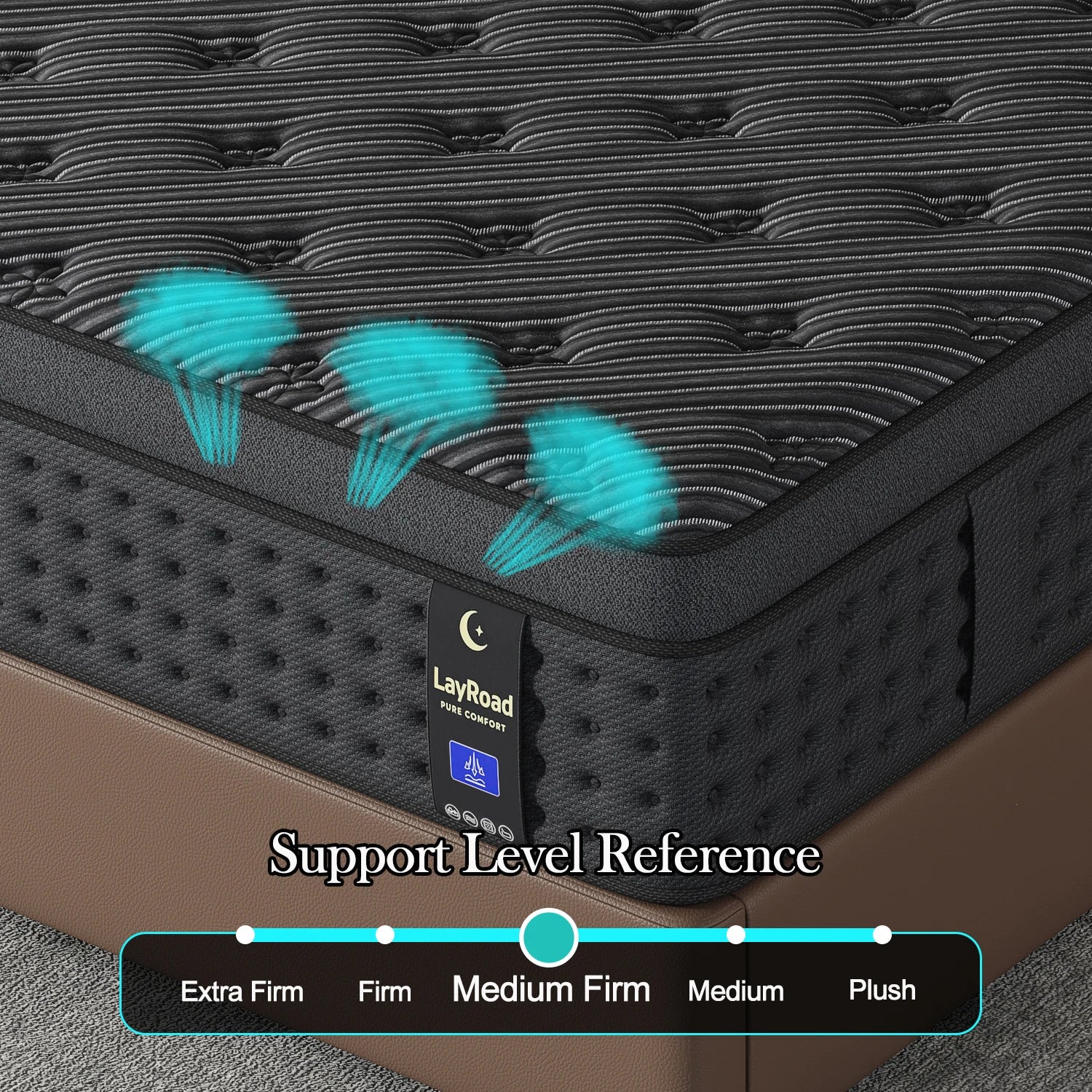 Memory Foam Spring Mattress With Gel And Pocket Springs