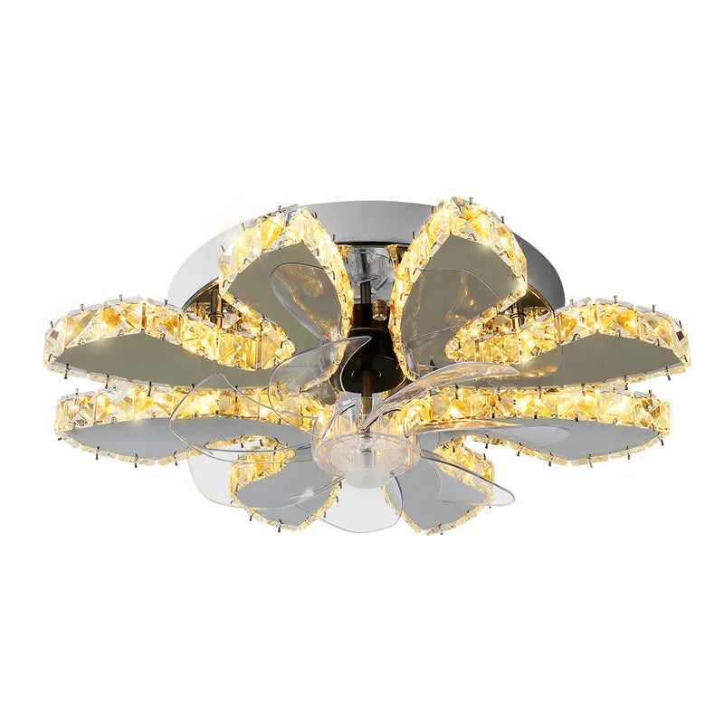 GreeLustr Crystal Led Rings Chandeliers Mirror Stainless Steel Ceiling Fixtures