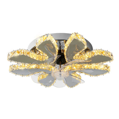 GreeLustr Crystal Led Rings Chandeliers Mirror Stainless Steel Ceiling Fixtures