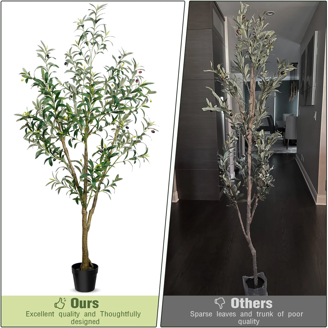 Olitree Artificial Olive Tree With Planter Pot And Realistic Foliage