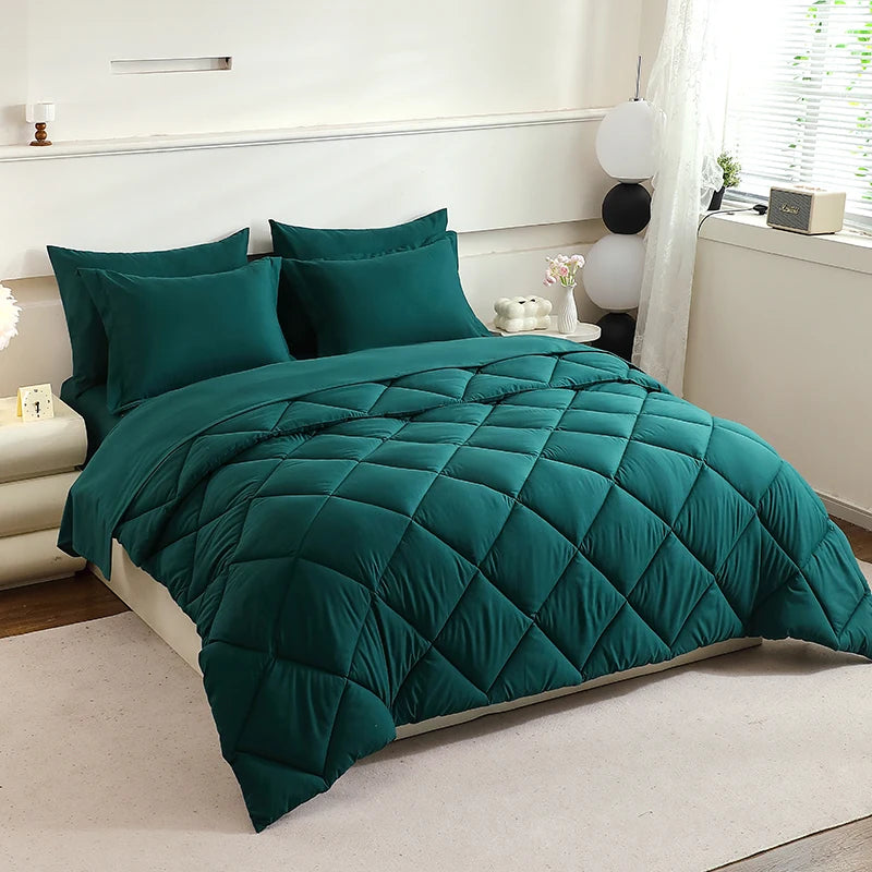 EasYum 5 To 7 Piece Bedding Set Comforter Flat Fitted Pillowcases