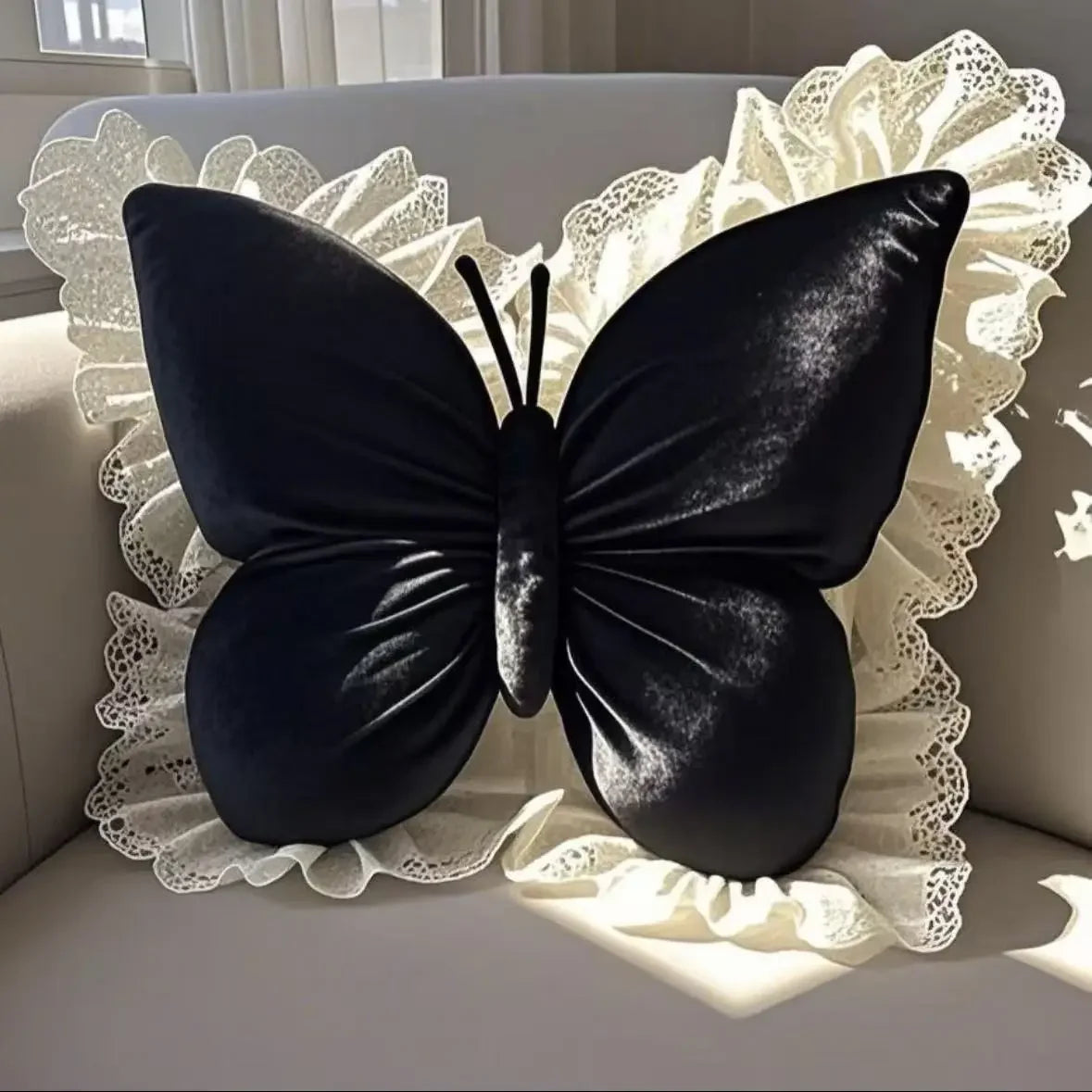 Princess Butterfly Office Pillow Cushion For Home And Travel