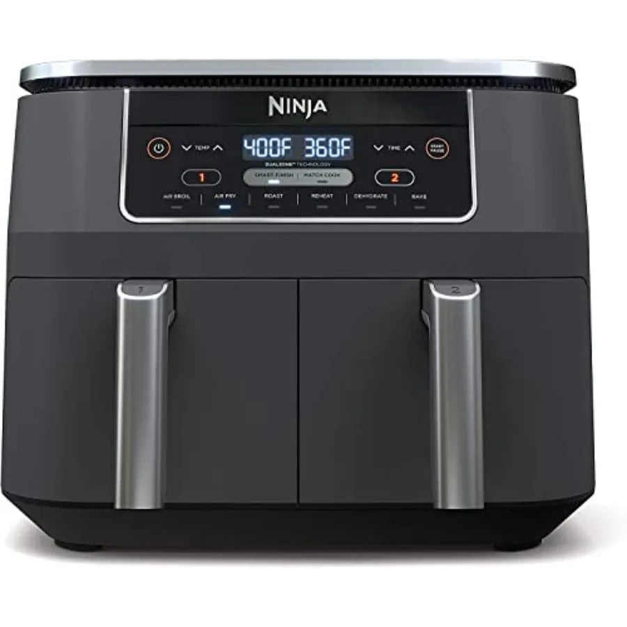 XMSJ 6 In 1 Dual Zone Air Fryer With Two Independent Baskets