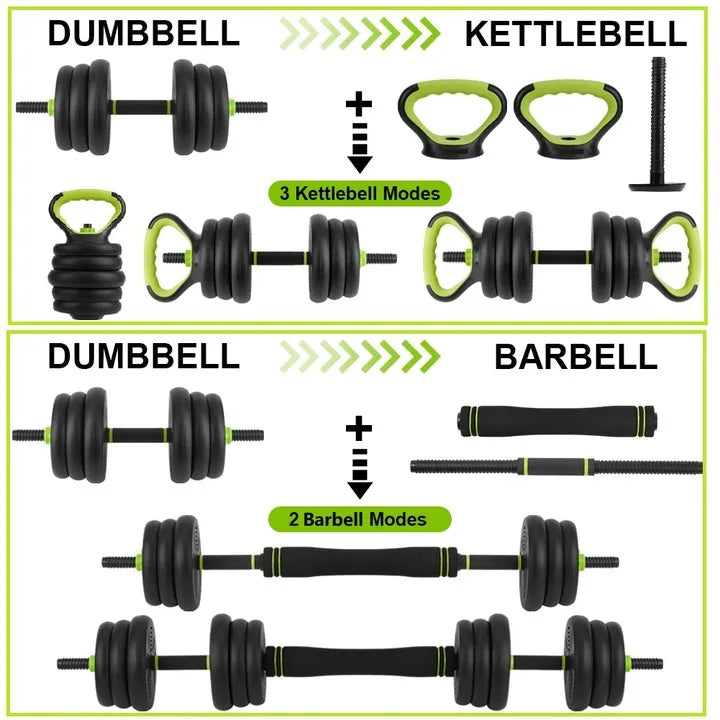 TWISTER.CK Adjustable Dumbbells 4 In 1 Free Weight Set