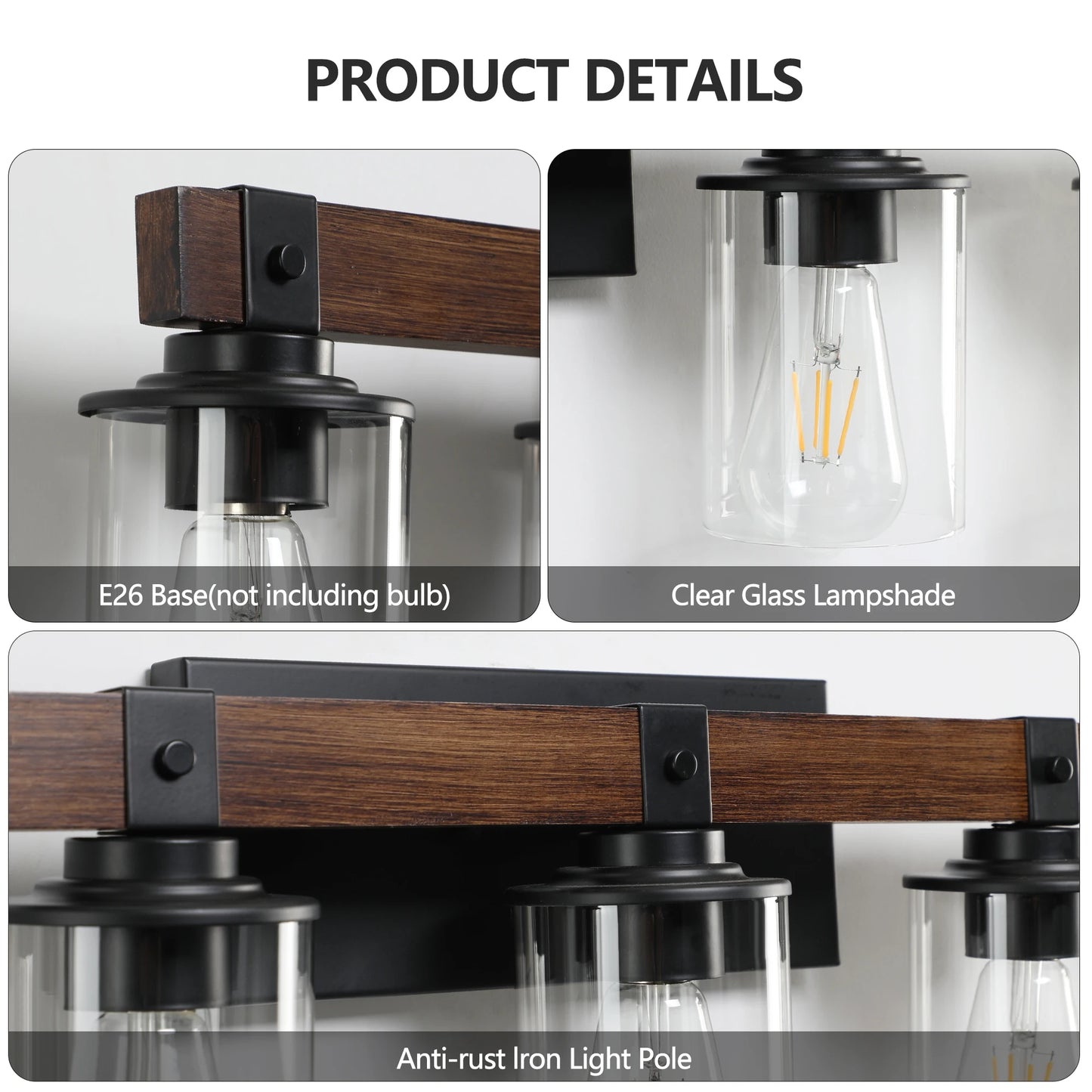ARLGSITE 6 Light Farmhouse Vanity Light Fixture