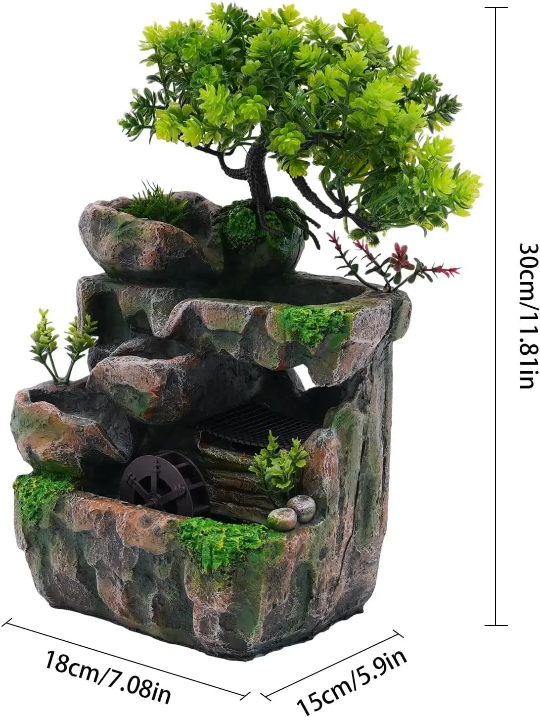 KONGKUNI Indoor Meditation Waterfall Fountain With Automatic Pump