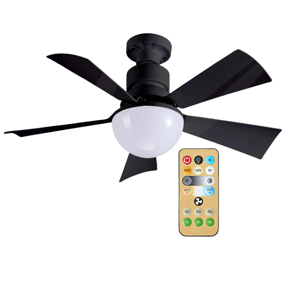 ALLOET 30W LED Ceiling Fan With Remote Control Three Speeds