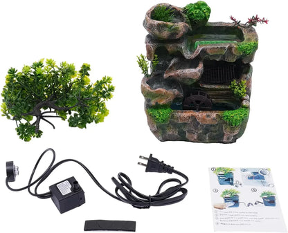 KONGKUNI Indoor Meditation Waterfall Fountain With Automatic Pump