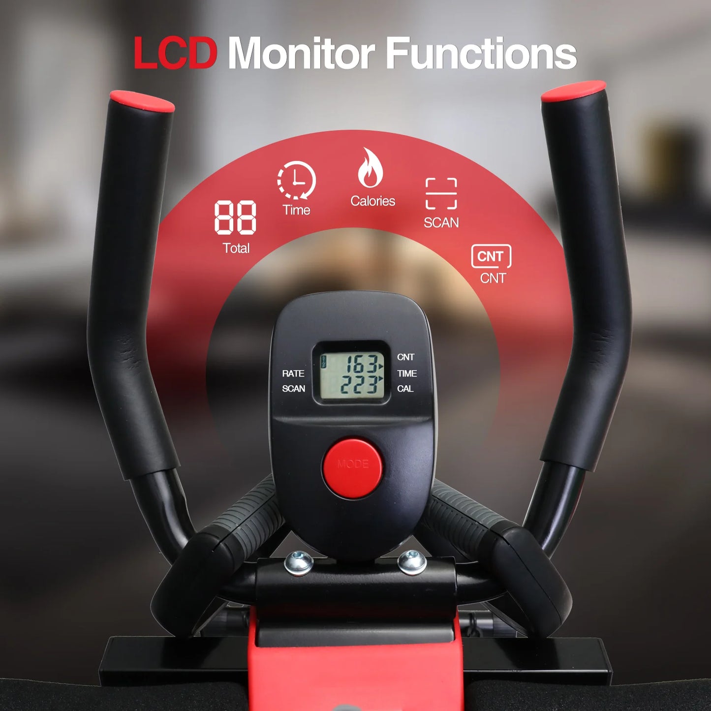Dual Track Ab Machine With Adjustable Height Ab Cruncher Foldable