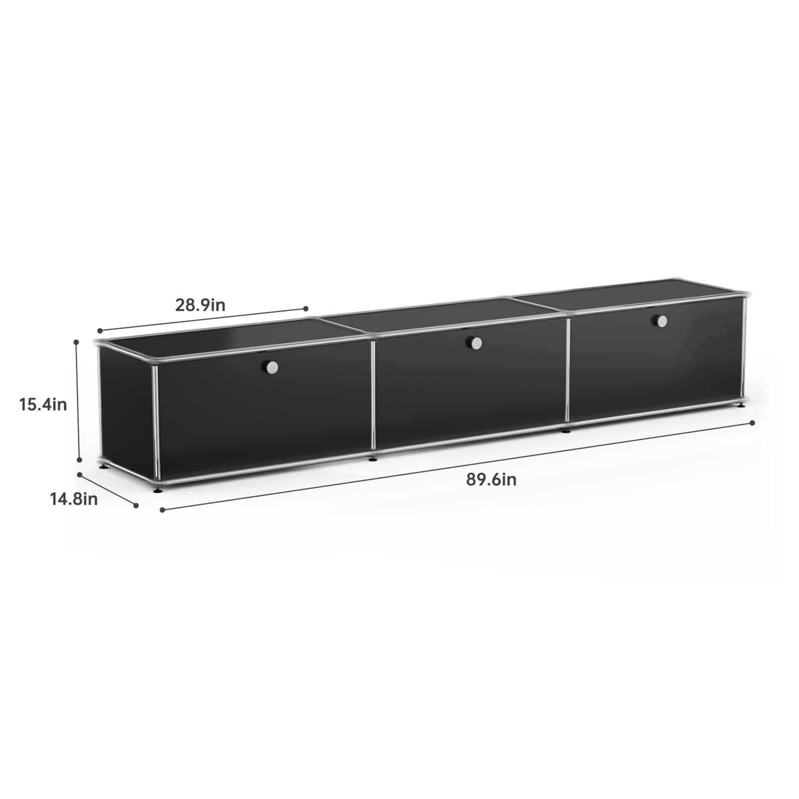 Modern Stainless Steel Storage Cabinet For Living Room And Home Office TV Stand