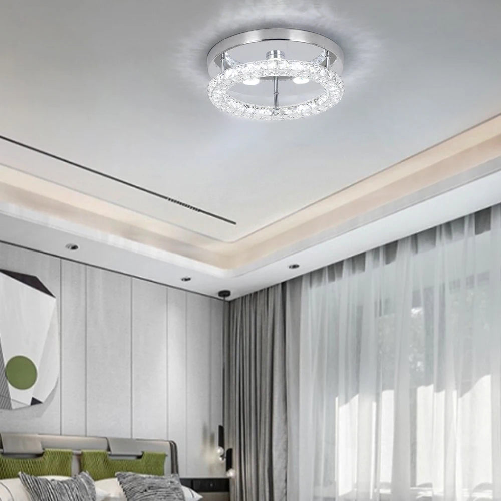 VETRULUS Crystal Chandelier Luxury Pendant Ceiling Lamp LED Living Room