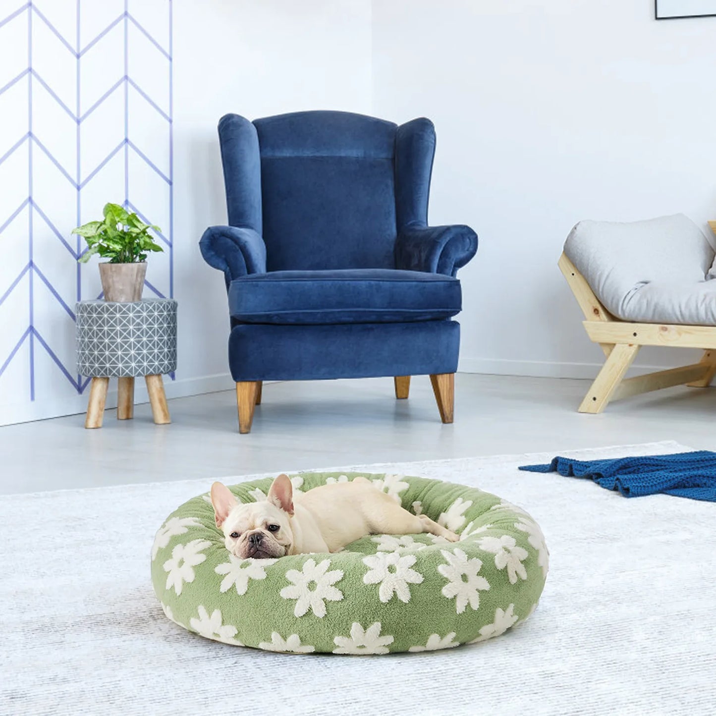 Sky Clouds Dog Kennel Bed Washable Orthopedic Cozy Sofa