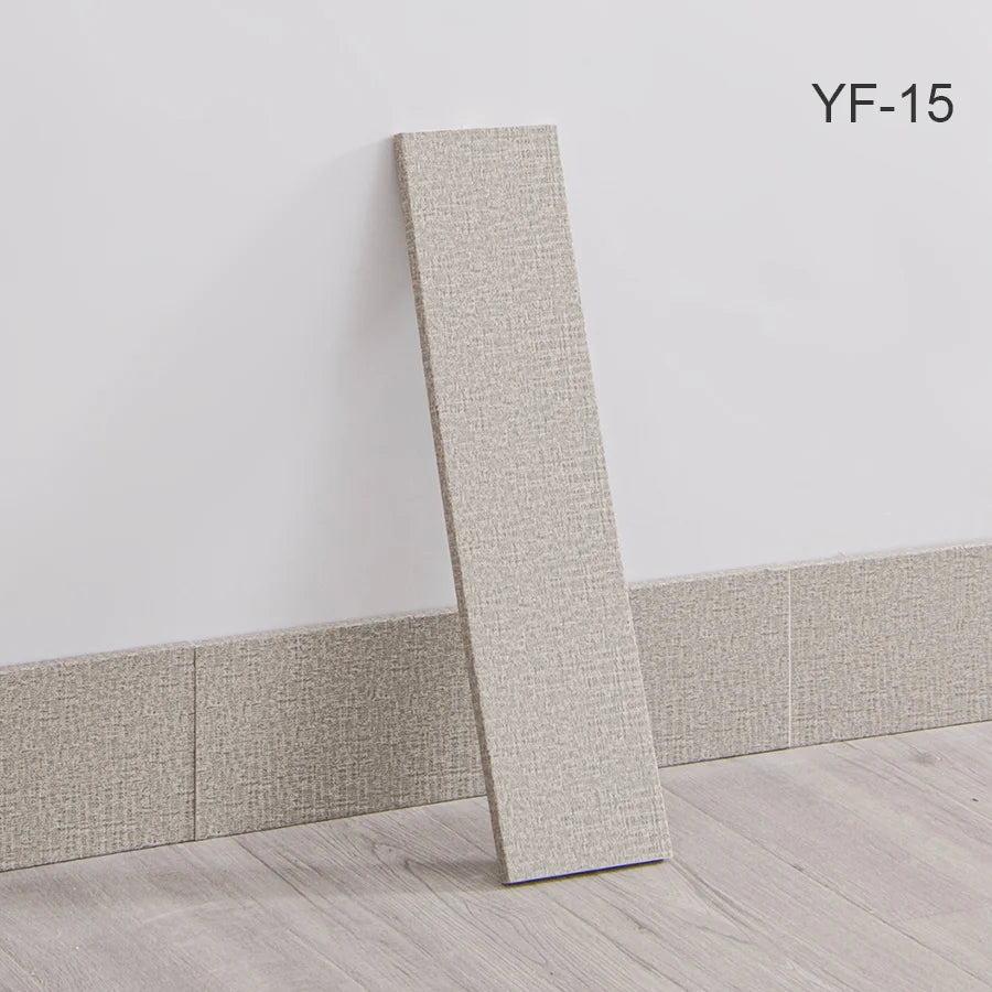 Self-Adhesive Wooden Wall Stickers Skirting Lines 10pcs