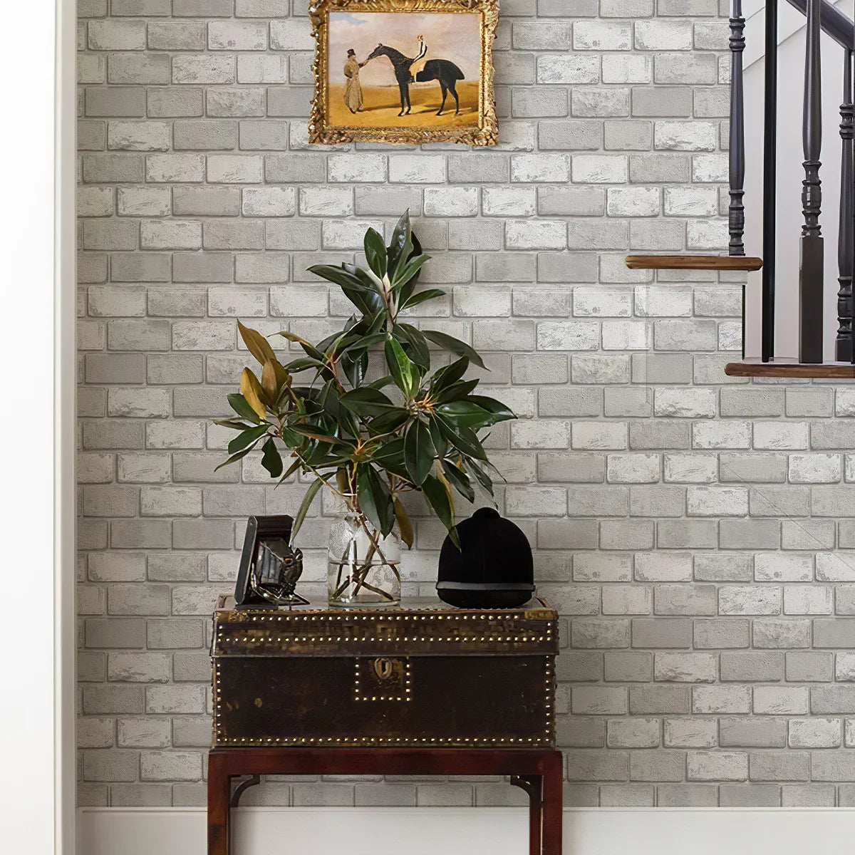 Peel And Stick Wallpaper Brick Pattern For Interior Walls