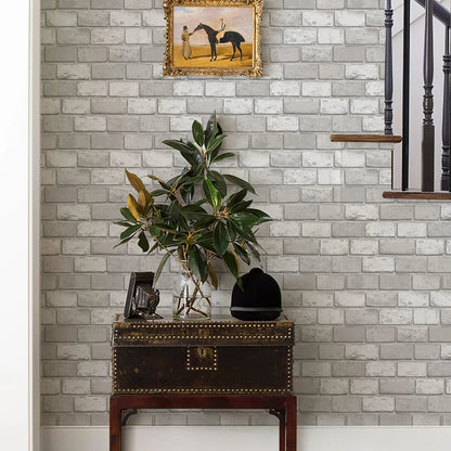 Peel And Stick Wallpaper Brick Pattern For Interior Walls