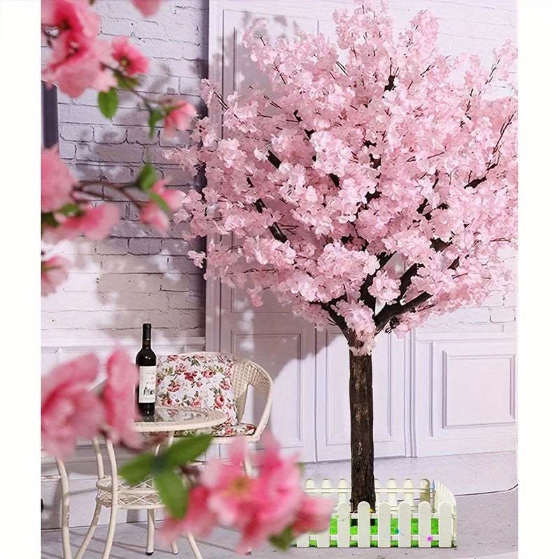 NONECN Artificial Cherry Trees Indoor Decor Blossoms