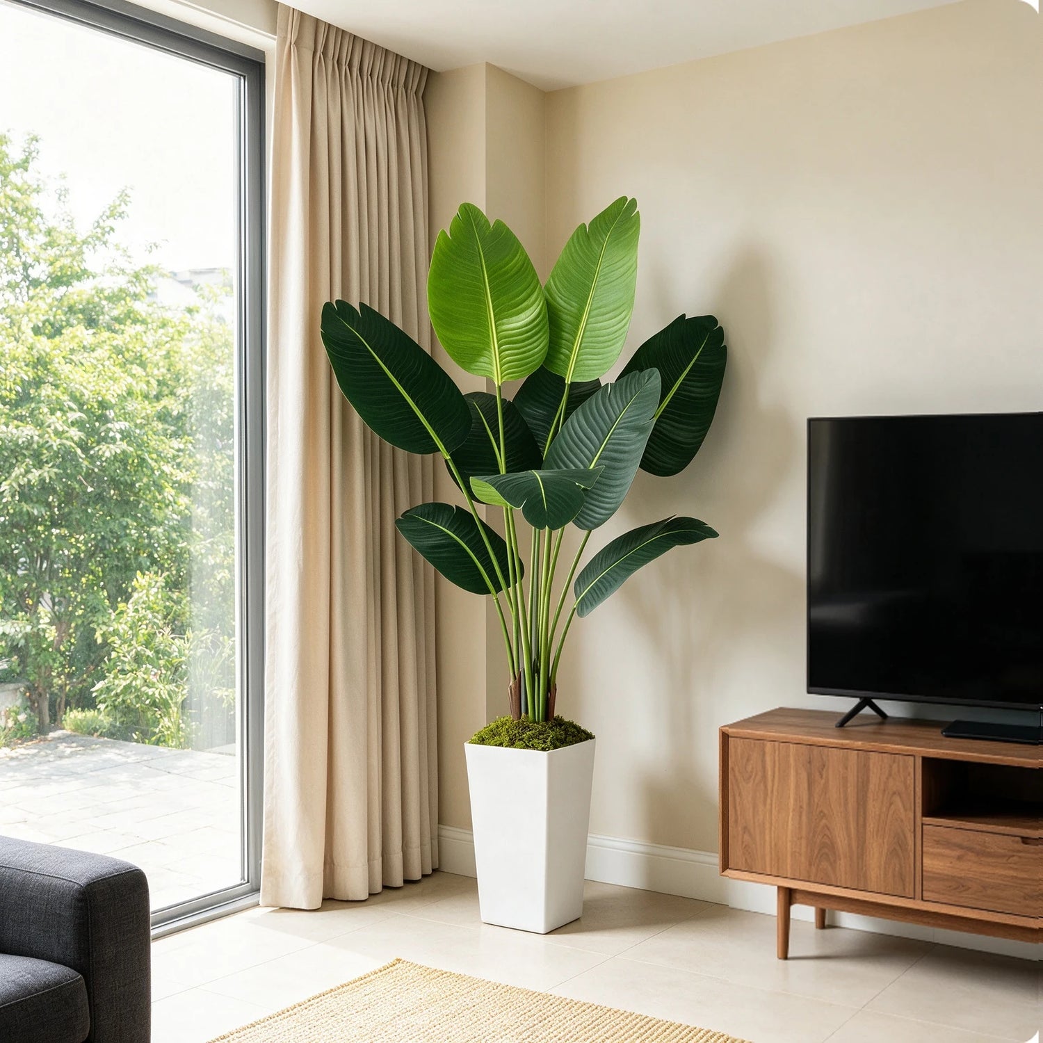 Olitree Bird Of Paradise Artificial Plant Indoor Floor Home Decor