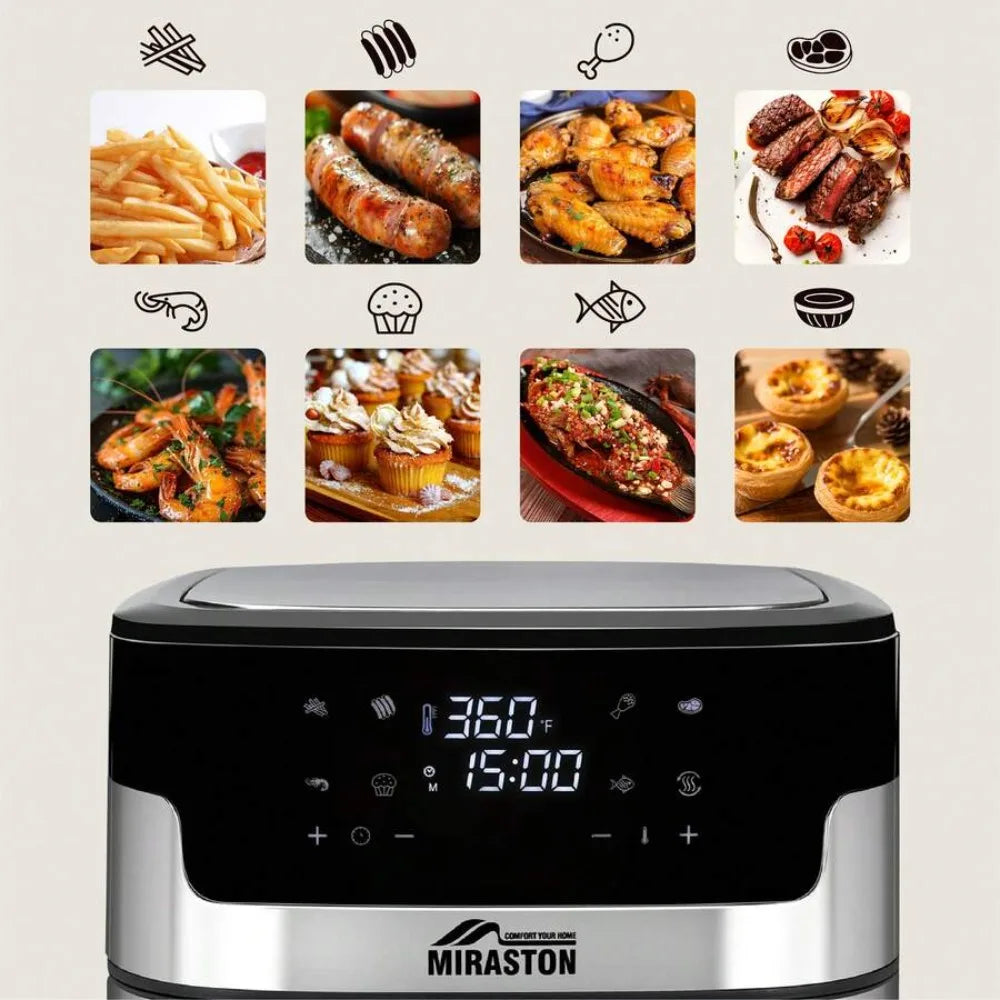 XMSJ Air Fryer With Smart Touch Screen And Eight Presets