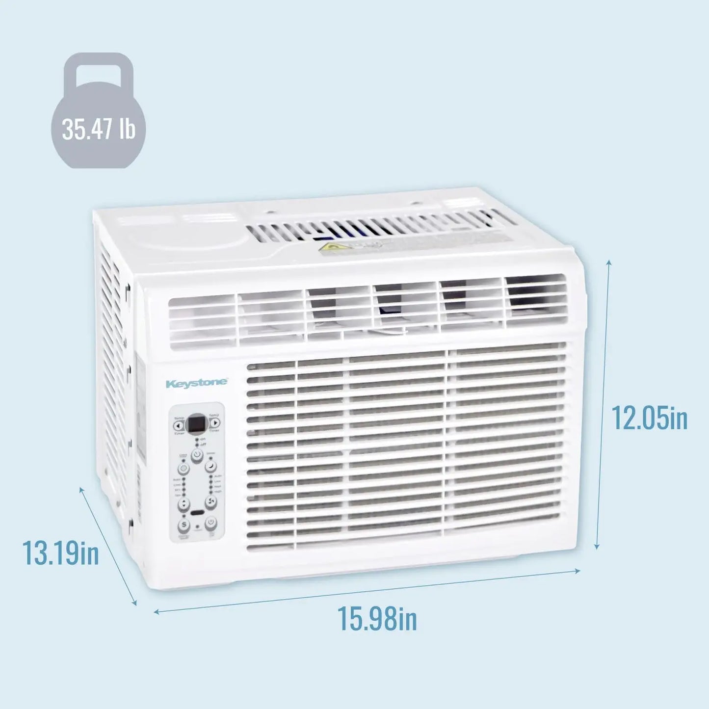 5,000 BTU Window Air Conditioner With Dehumidifier For Small Rooms