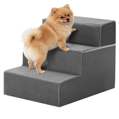 Curved Foam Dog Stairs With Non Slip Grip For Pets