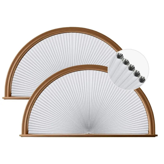 Arch Shades Cordless Blackout Honeycomb Blinds No Drill 2 Pack