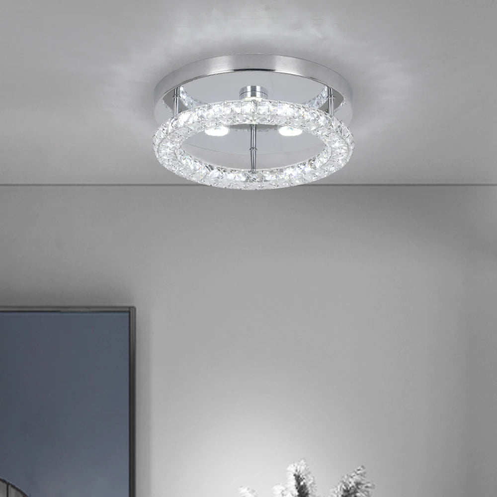 VETRULUS Crystal Chandelier Luxury Pendant Ceiling Lamp LED Living Room