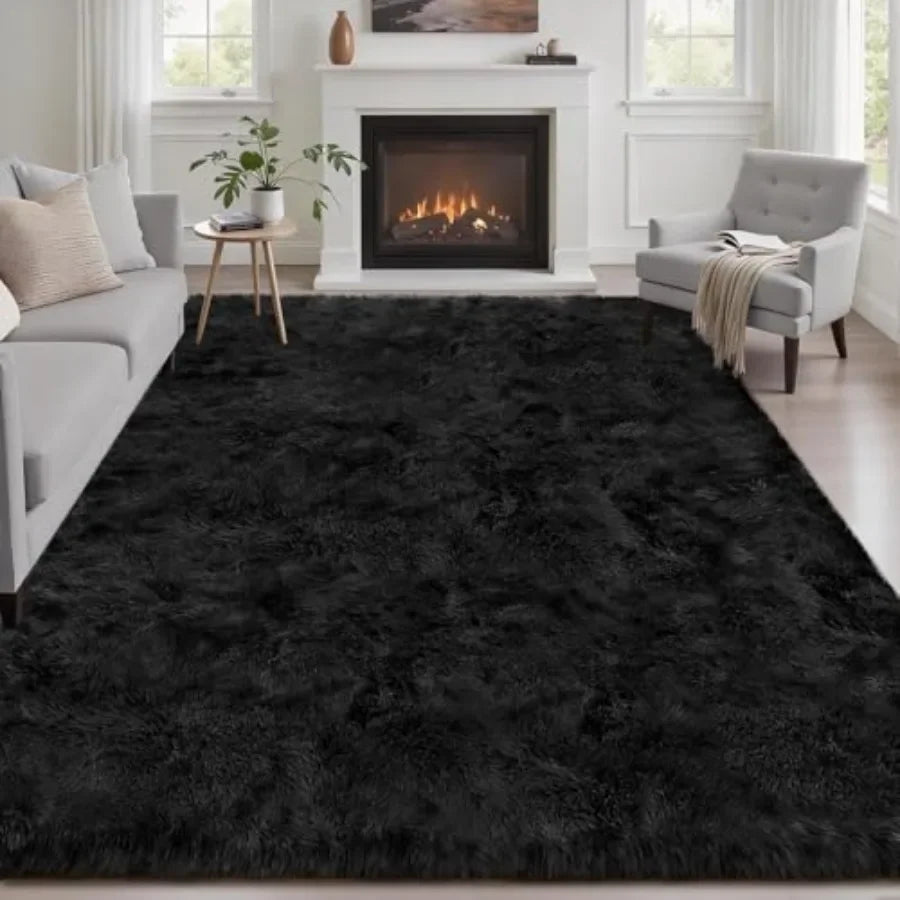 Fluffy Ultra Soft Shag Area Rug Non Slip Polyester Kilim