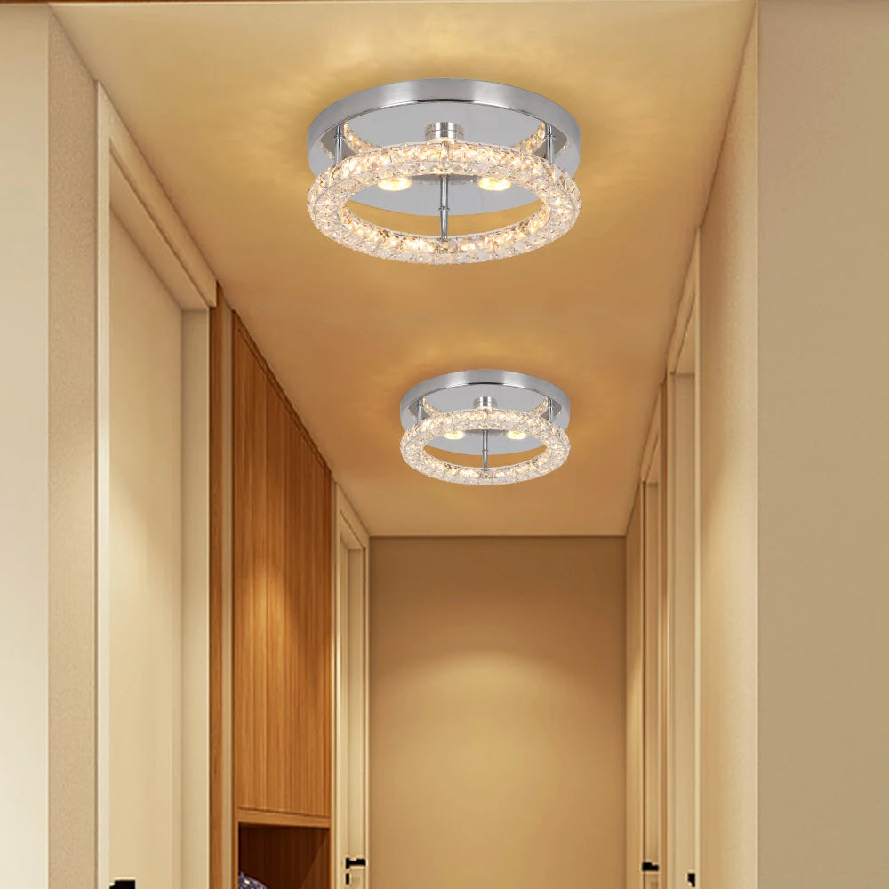 VETRULUS Crystal Chandelier Luxury Pendant Ceiling Lamp LED Living Room