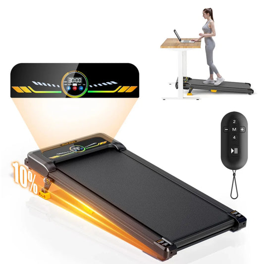 NONEDriving Portable Incline Walking Pad 2.5HP 330lb Capacity LED Display