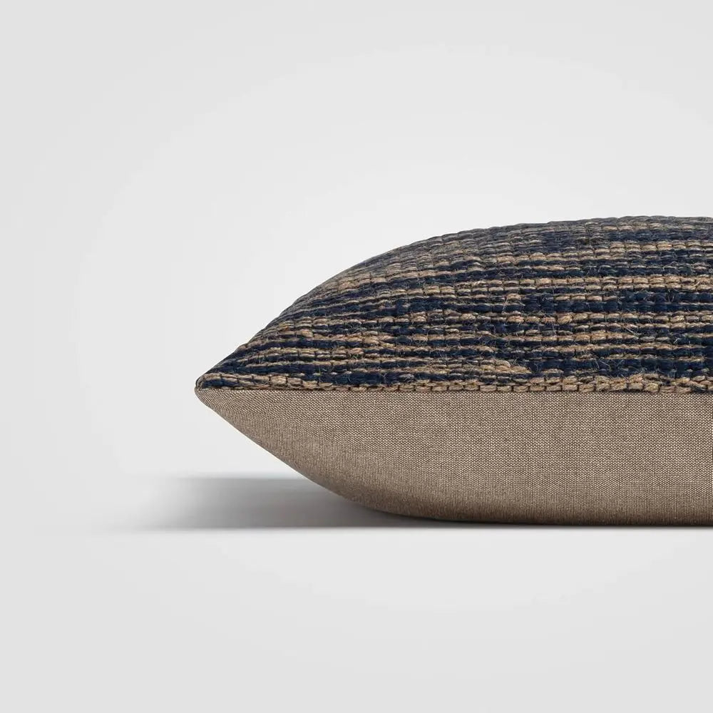 Handwoven Cotton Throw Pillow Textured Luxury Accent For Sofa