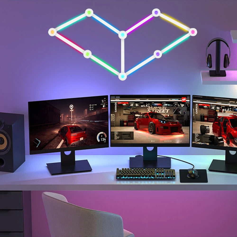 Wiscolor LED RGB Smart Wall Light With WiFi App Backlight