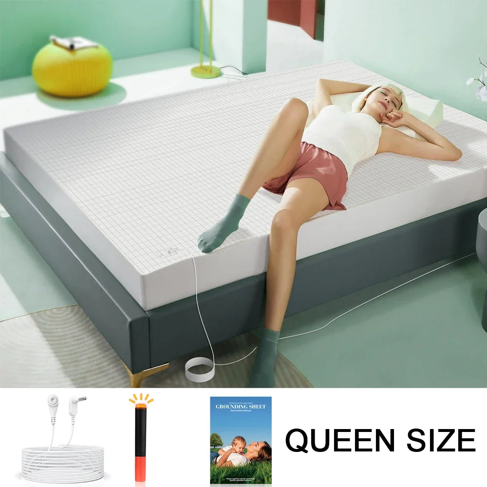 Astarexin Earthing Fitted Sheet With Conductive Silver Fiber