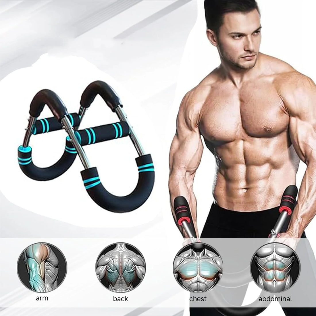 Resistance Bands Chest Expander Adjustable Arm Trainer Upper Body Workout