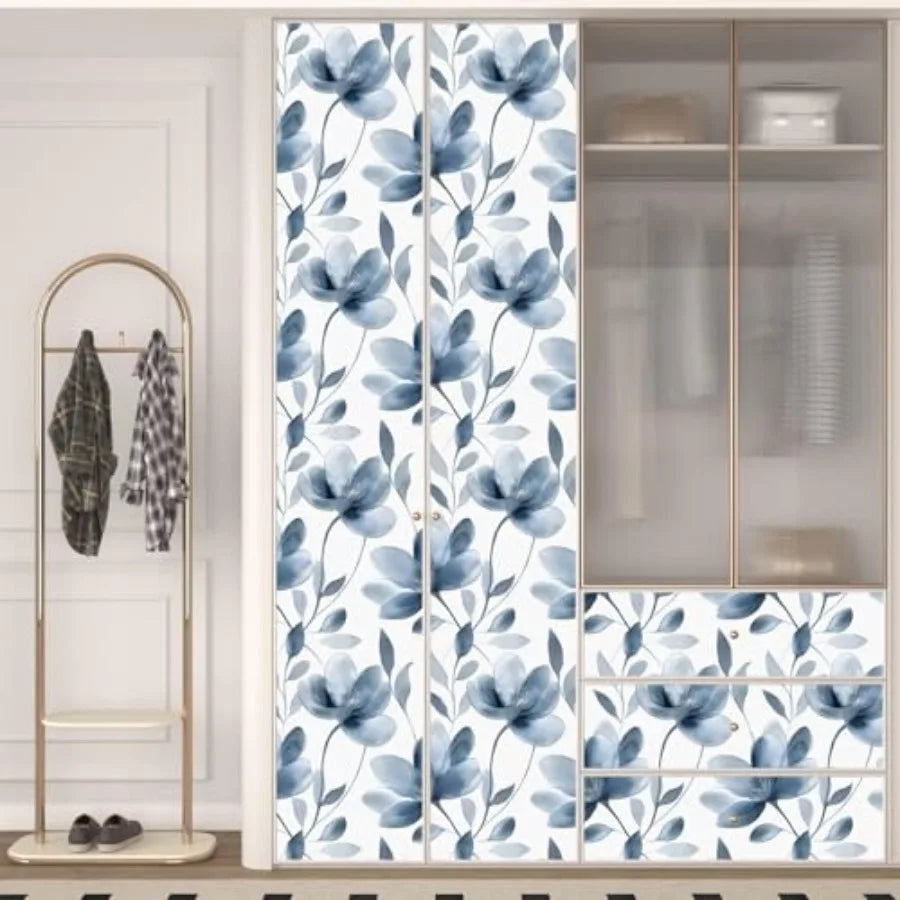 Peel And Stick Light Flower Wallpaper Modern Watercolor