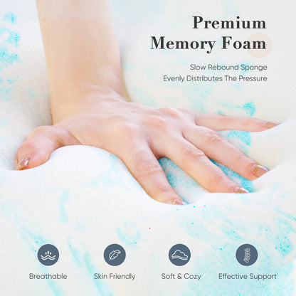 JHK Gel Memory Foam Mattress Topper Cooling Sleep Surface