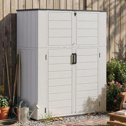 Aoxun Resin Outdoor Storage Shed With Floor For Patio