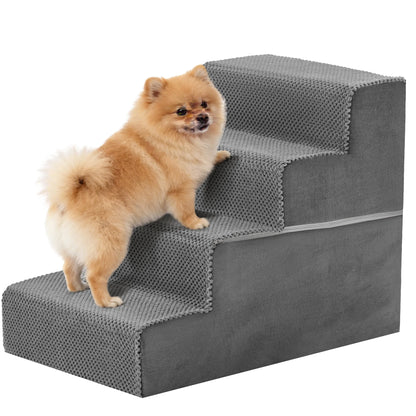 Curved Foam Dog Stairs With Non Slip Grip For Pets