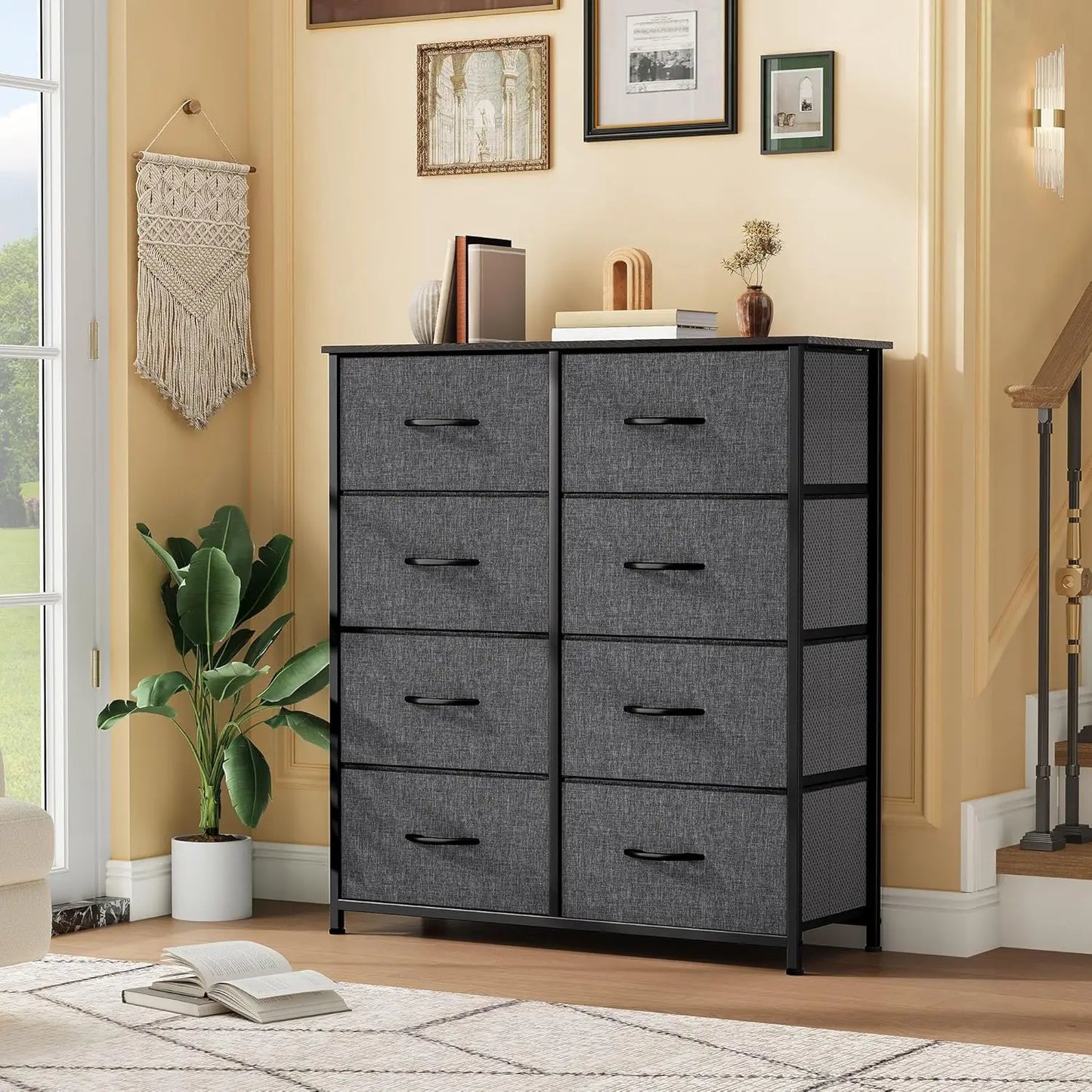 8-Drawer Fabric Dresser for Bedroom and Living Space