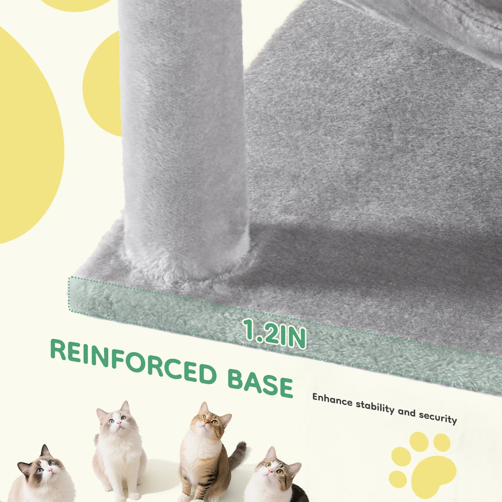 JHK Cat Tree Tower For Indoor MultiCat Scratching Posts