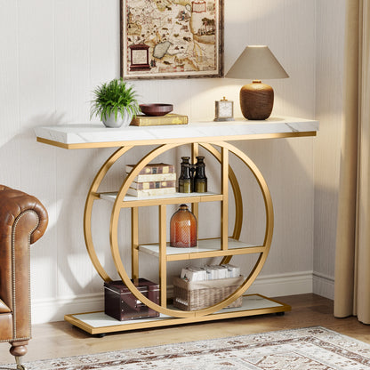 Tribesigns 4-Tier Console Table Industrial Entryway And Living Room