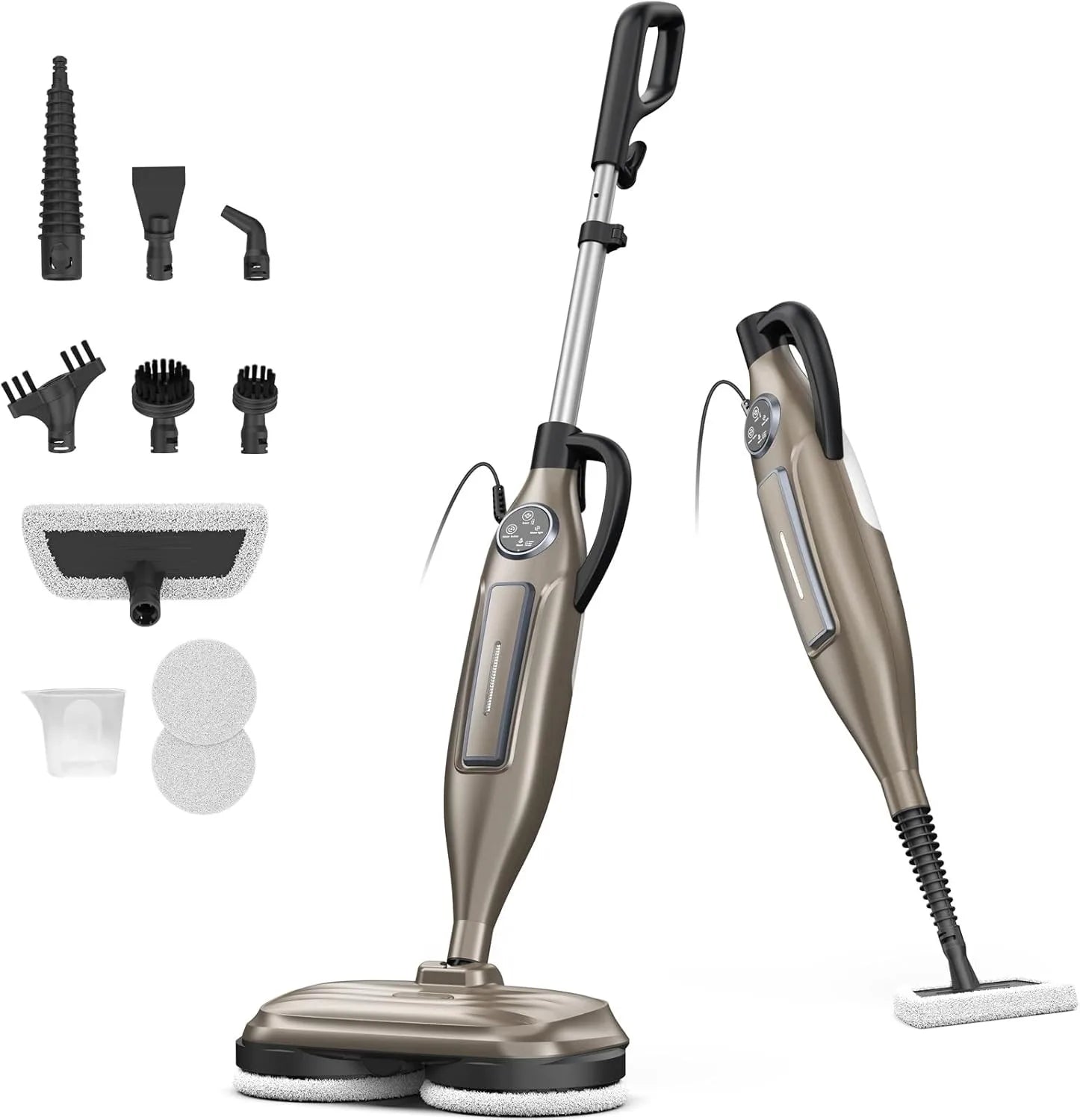 Devoac Lightweight Steam Mop With Rotating Pad For Floors