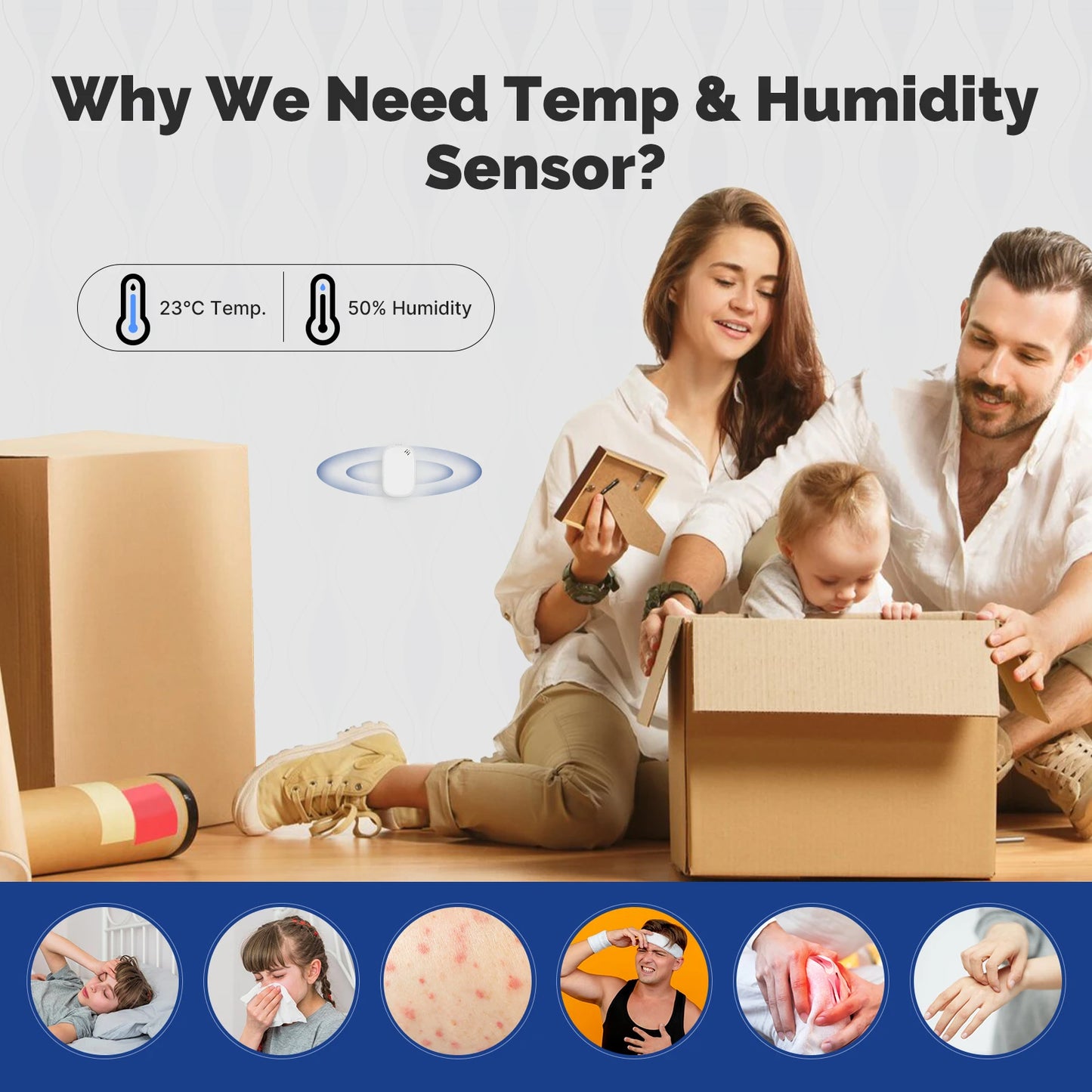 MOES Zigbee Smart Temperature Humidity Sensor Indoor Hygrometer