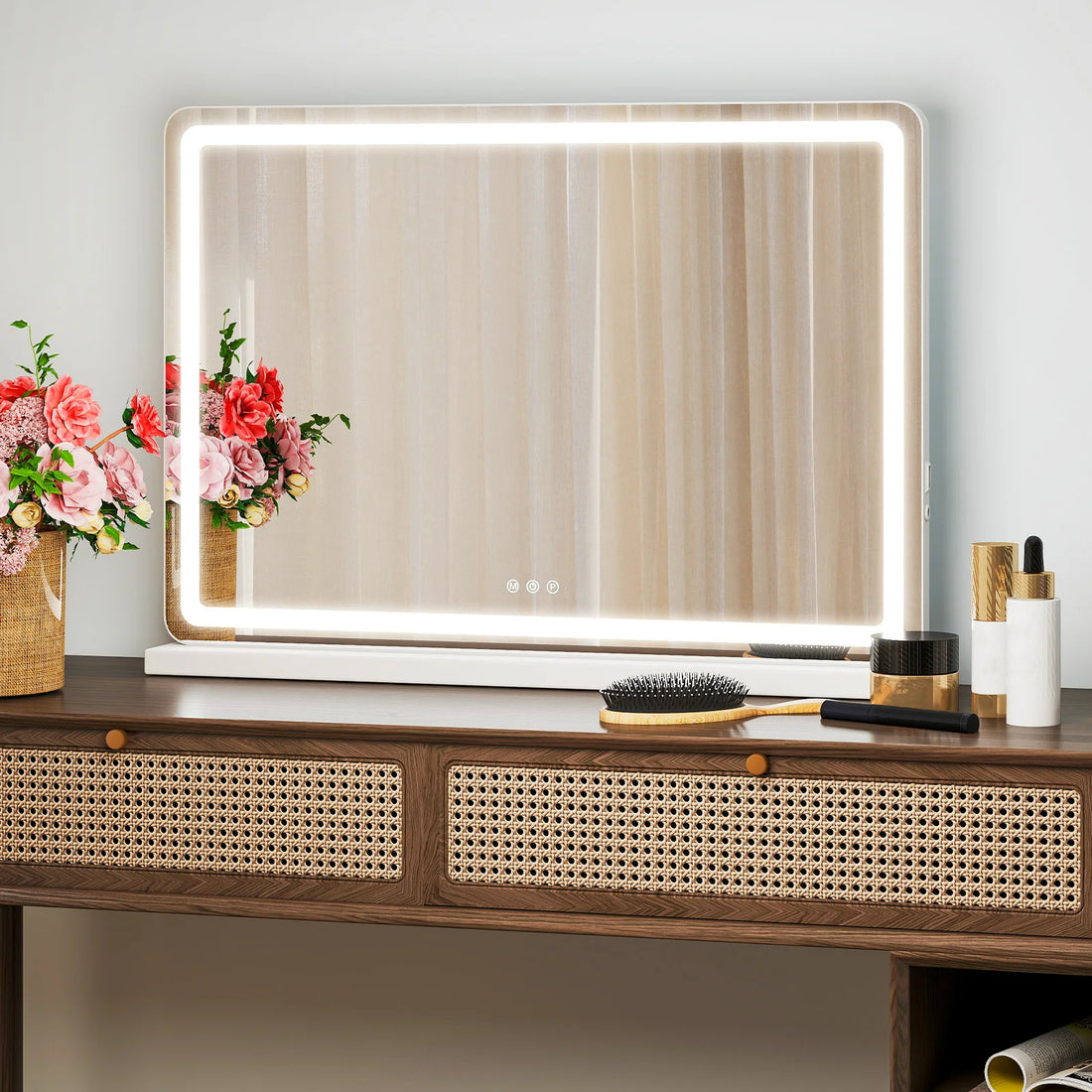 JHK LED Vanity Mirror With Lights Dimmable 3 Color Modes