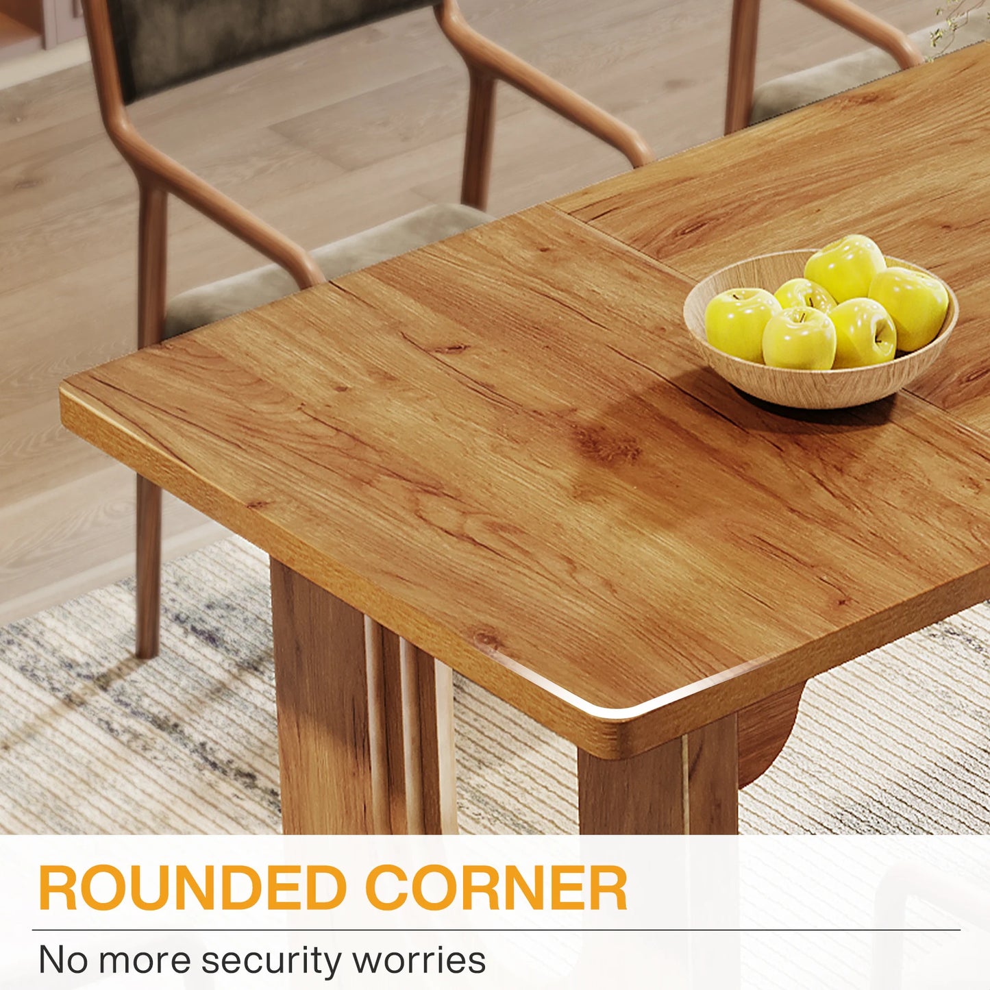 Tribesigns Modern Dining Table for Large Gatherings