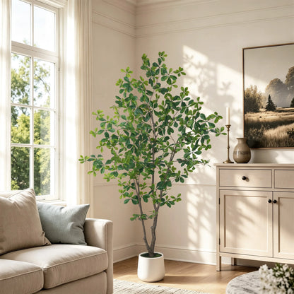 Olitree Faux Olive Tree Indoor Plant With Realistic Wood Trunk