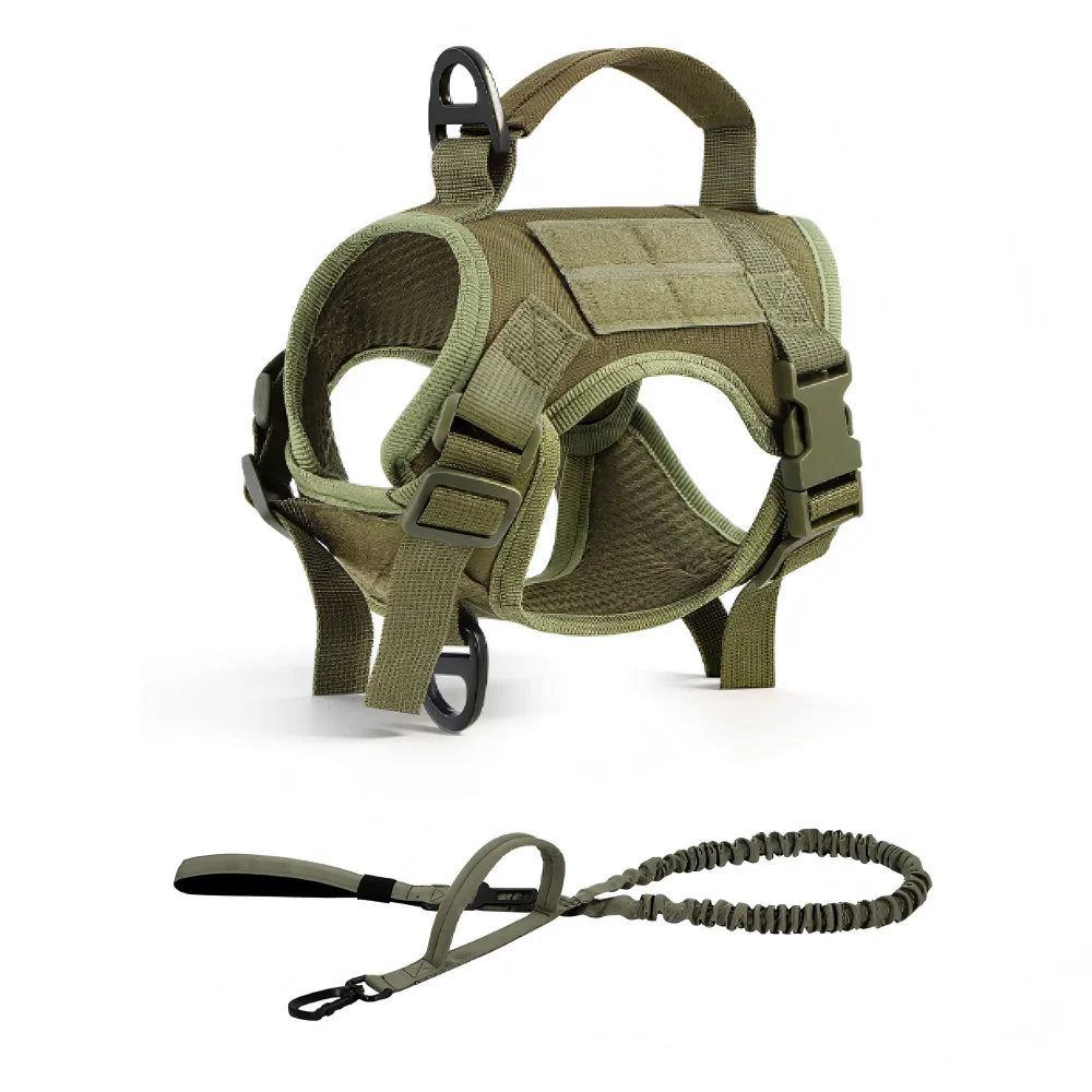 Tactical Cat Harness Adjustable And Leash Set Escape Proof Soft Mesh With Handle