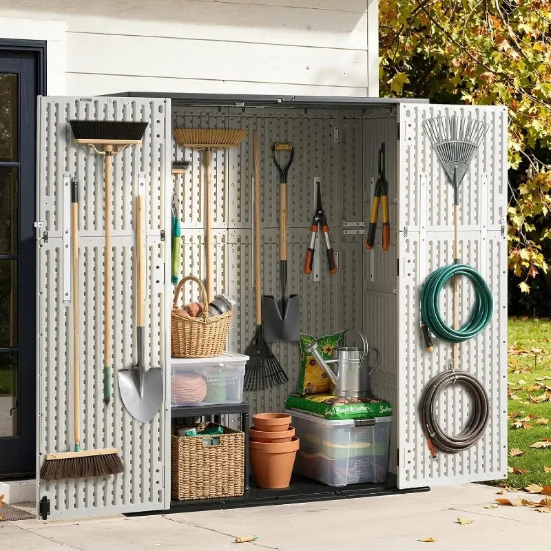 Aoxun Resin Outdoor Storage Shed With Floor For Patio