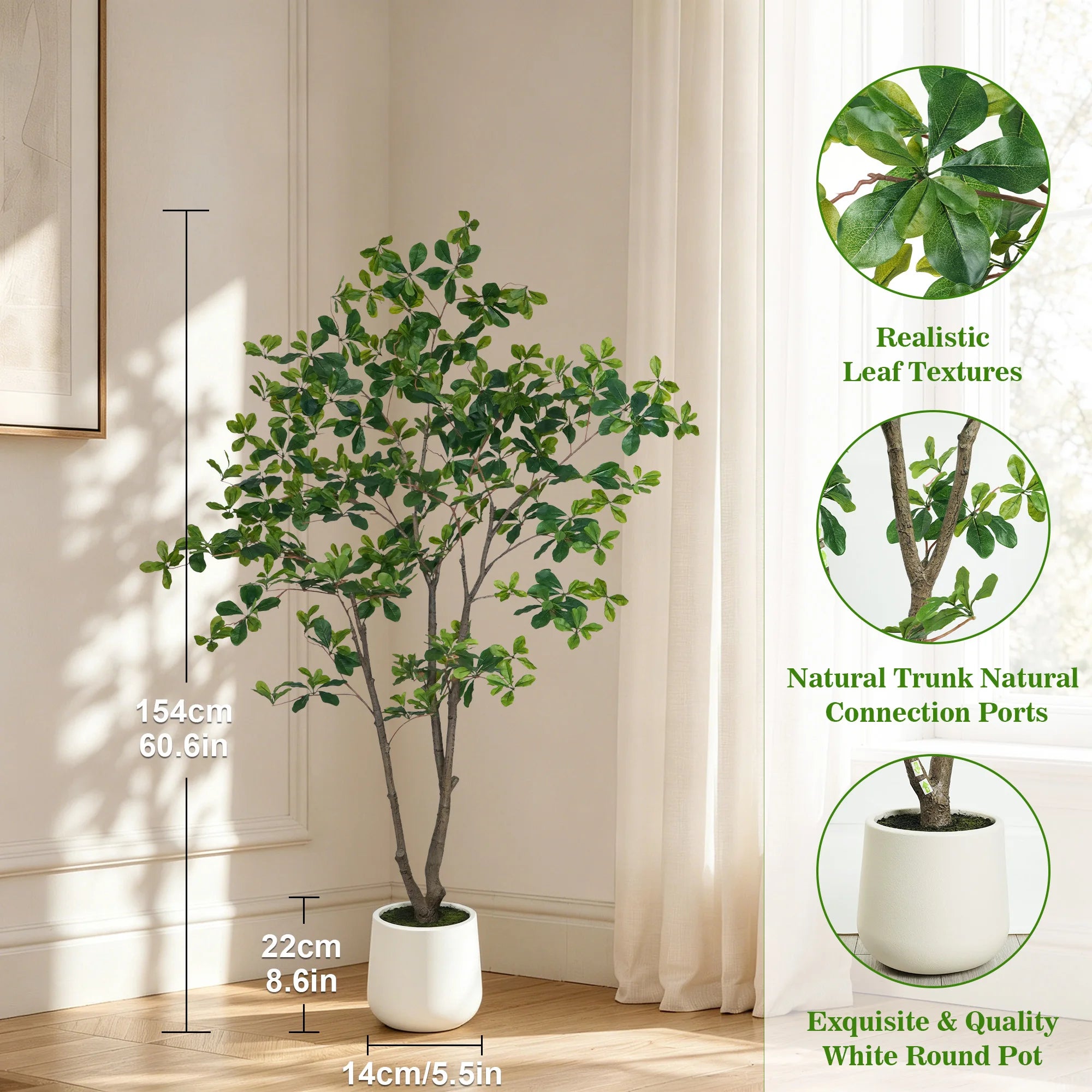 Olitree Faux Olive Tree Indoor Plant With Realistic Wood Trunk